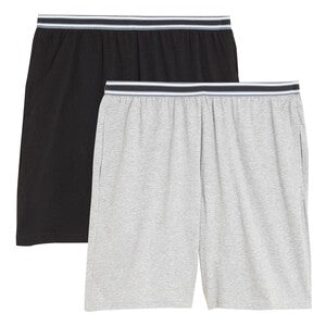 M&S 2 Pack Pure Cotton Pyjama Shorts, M