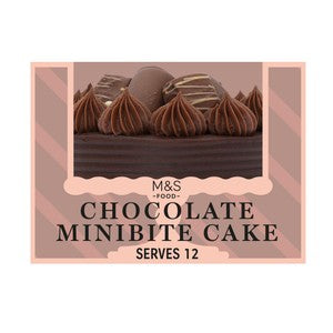 M&S Chocolate Mini Bite Cake