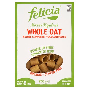 Felicia Gluten Free Organic Oat Mezzi Rigatoni Pasta