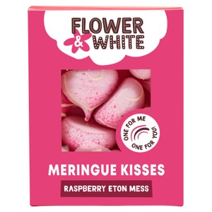 Flower & White Raspberry Eton Mess Kisses