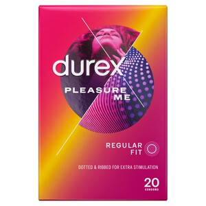 Durex Pleasure Me Condoms Ribbed & Dotted Regular Fit