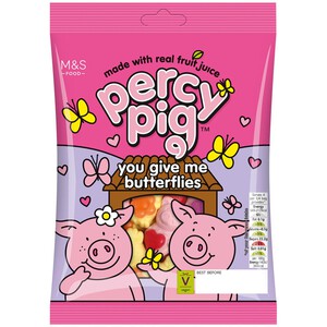 M&S Percy Pig You Give Me Butterflies Fruit Gums