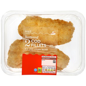 M&S 2 Battered Cod Fillets