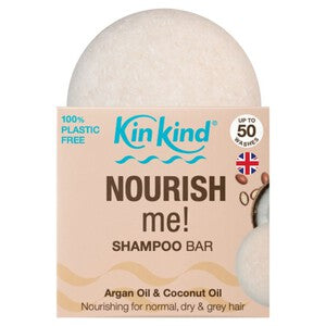 KinKind NOURISH me! Shampoo Bar With Argan Oil and Coconut Oil