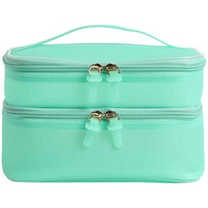 M&S Womens Collection, Double Tier Wash Bag, One Size, Mint