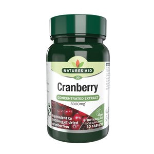Natures Aid Cranberry Supplement Tablets 5000mg
