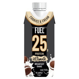 FUEL10K Cookies & Cream 25g High Protein Breakfast Shake Drink