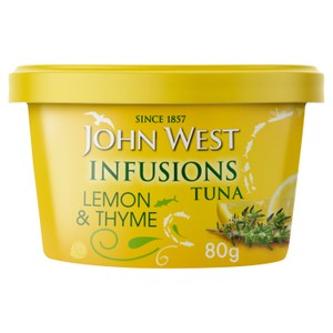 John West Lemon & Thyme No Drain Tuna Infusions 80g