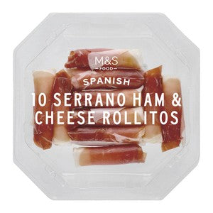 M&S Serrano Ham & Castilla Sheep Cheese Rolls