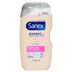 Sanex Expert Skin Health+ Hypoallergenic Shower Gel Body Wash