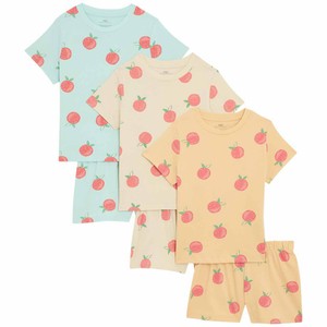 M&S Girls Pure Cotton Fruit Pyjama Sets, 3-4 Years, Multi