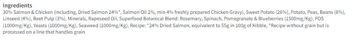 Harringtons Grain Free Superfoods Salmon Dry Dog Food 1.7kg
