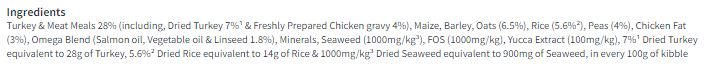 Harringtons Dog Turkey 4kg