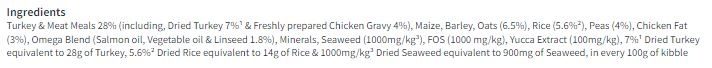Harringtons Turkey 1.7kg