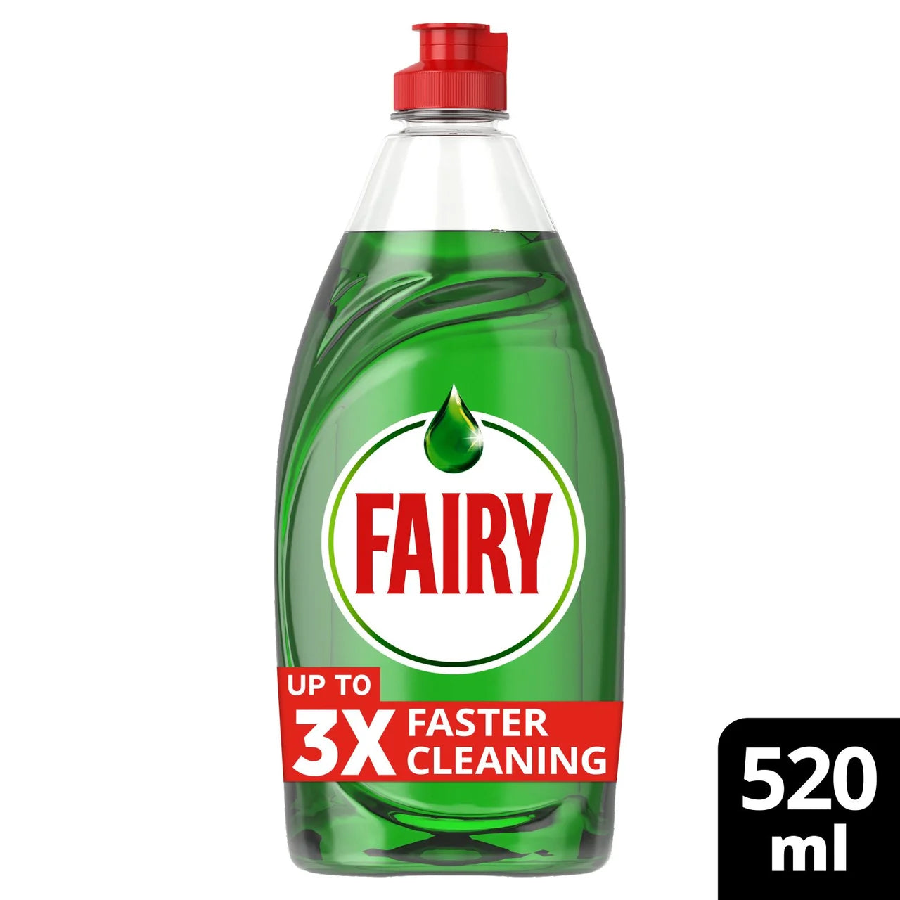 Fairy Platinum Quickwash Original Washing Up Liquid 520ml