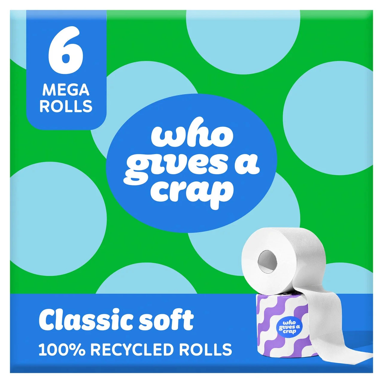 Who Gives A Crap Classic Soft Mega Rolls 6 per pack