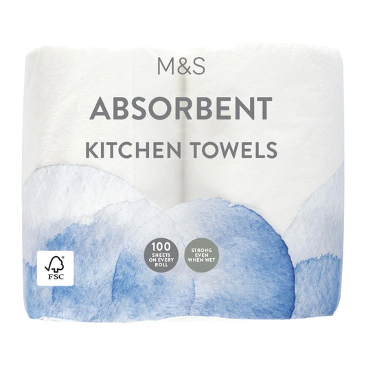M&S Absorbent Kitchen Towels 2 per pack