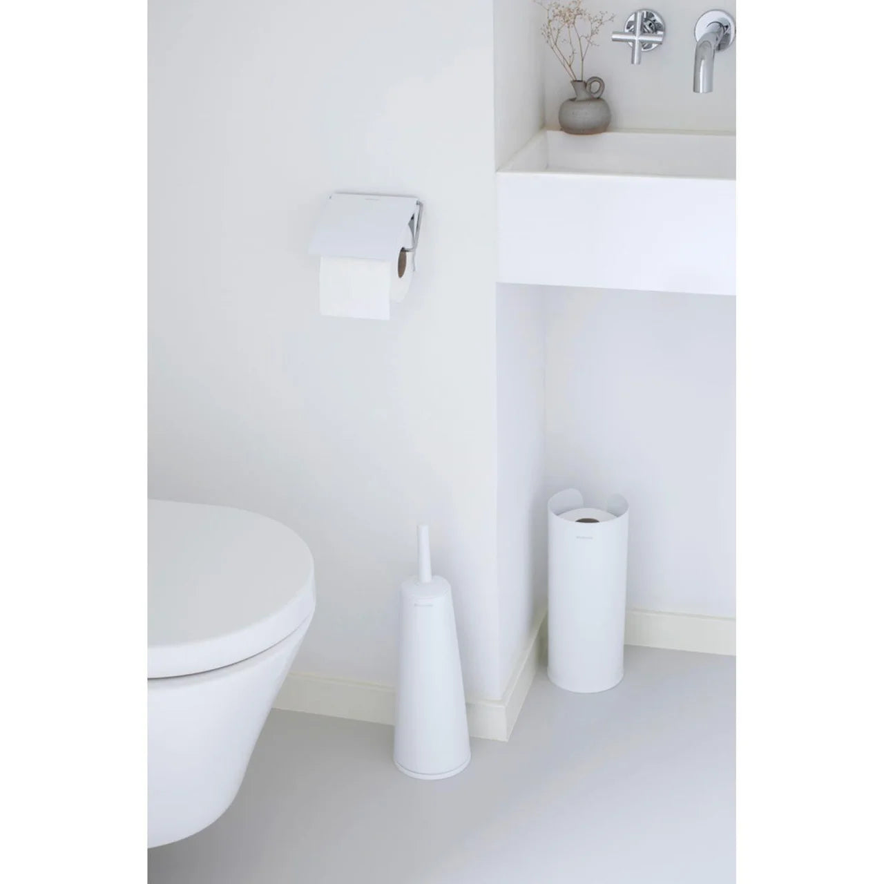 Brabantia ReNew Toilet Brush & Holder, White