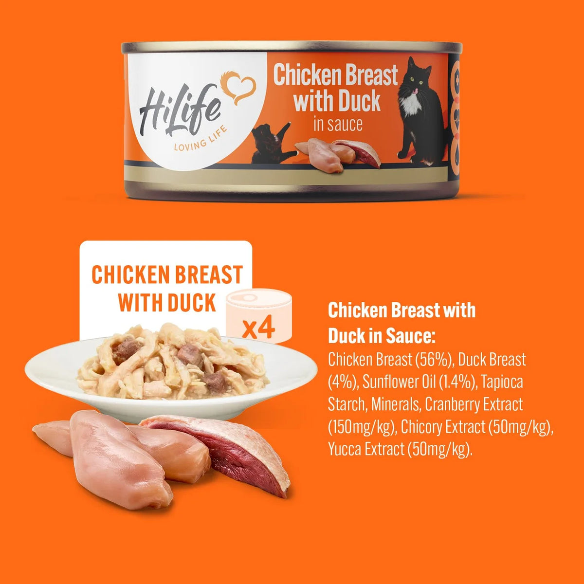 HiLife It's Only Natural Luxury Cat Food Meat Selection 12 x 70g