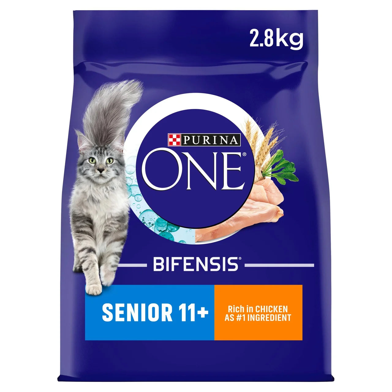 Purina One Senior 11+ Chicken Dry Cat Food 2.8kg