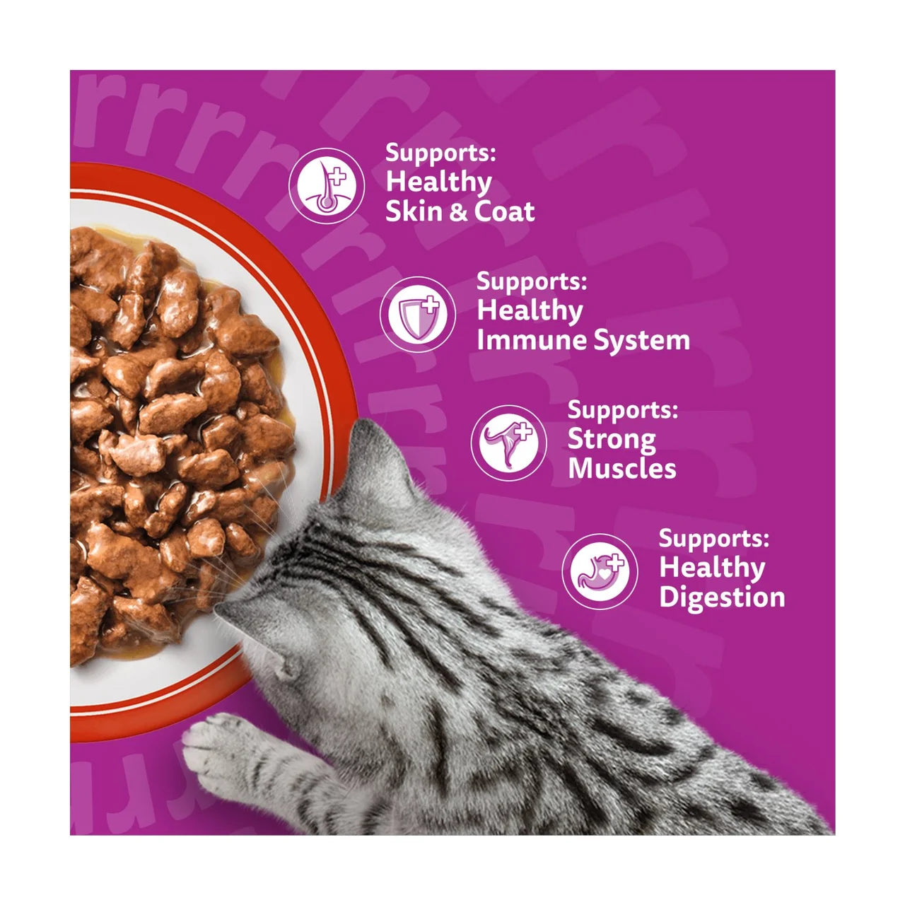 Whiskas 1+ Adult Wet Cat Food Pouches Meaty Meals in Gravy 12 x 85g