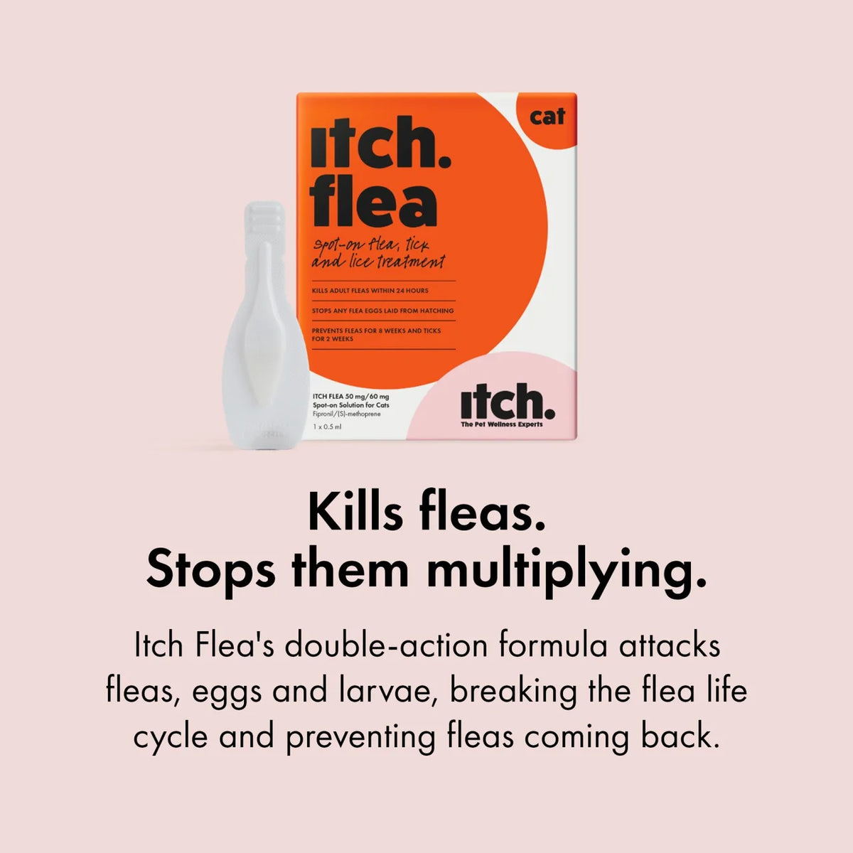 Itch Flea Cat Spot-On Flea & Tick treatment (1kg+)