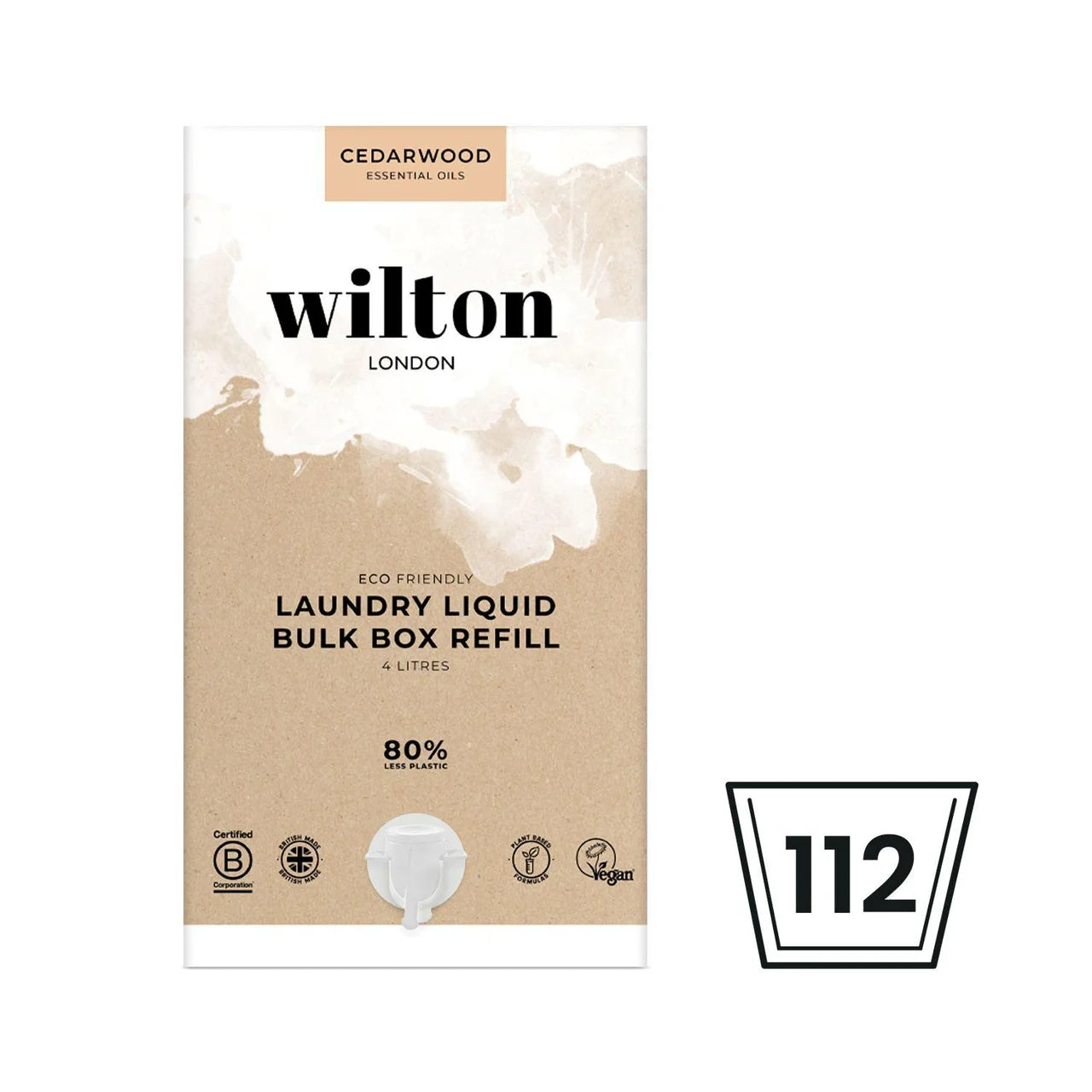 Wilton London BulkBox Laundry Liquid Cedarwood 4L