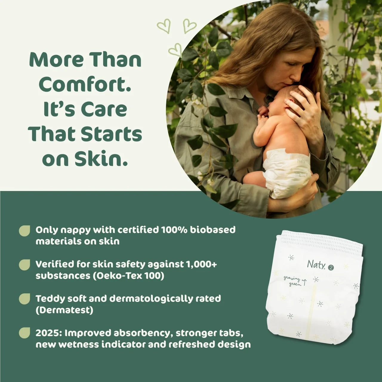 Naty BioEmbrace Nappies Size 2 (3-6kg) 33 per pack