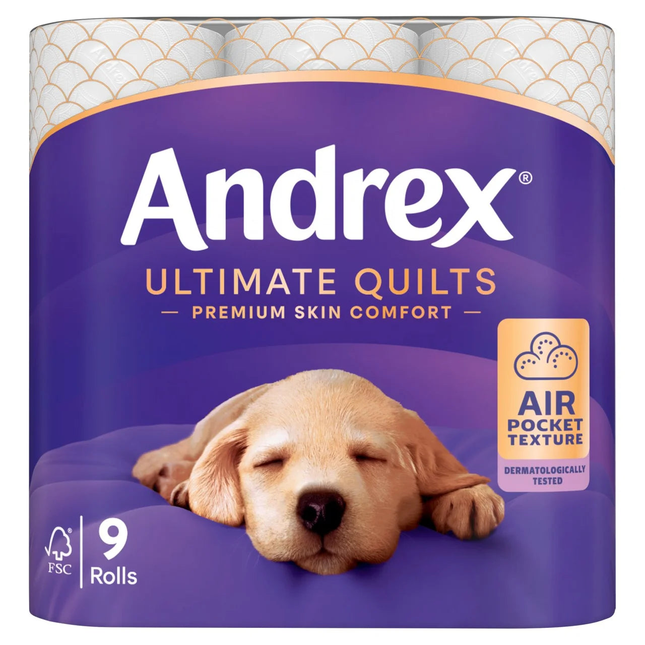 Andrex Ultimate Quilts Toilet Roll 9 per pack
