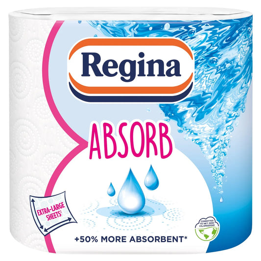 Regina Absorb Kitchen Roll 150 Supersized Sheets 2 Roll