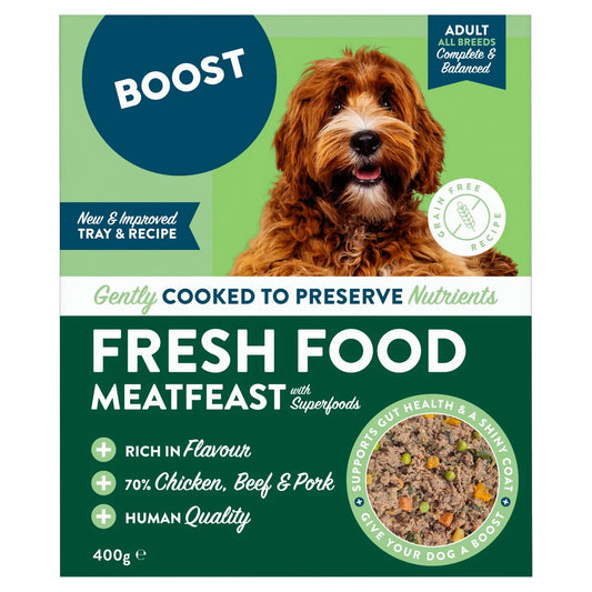 BOOST Pet Meat Feast Meal for Dogs 400g