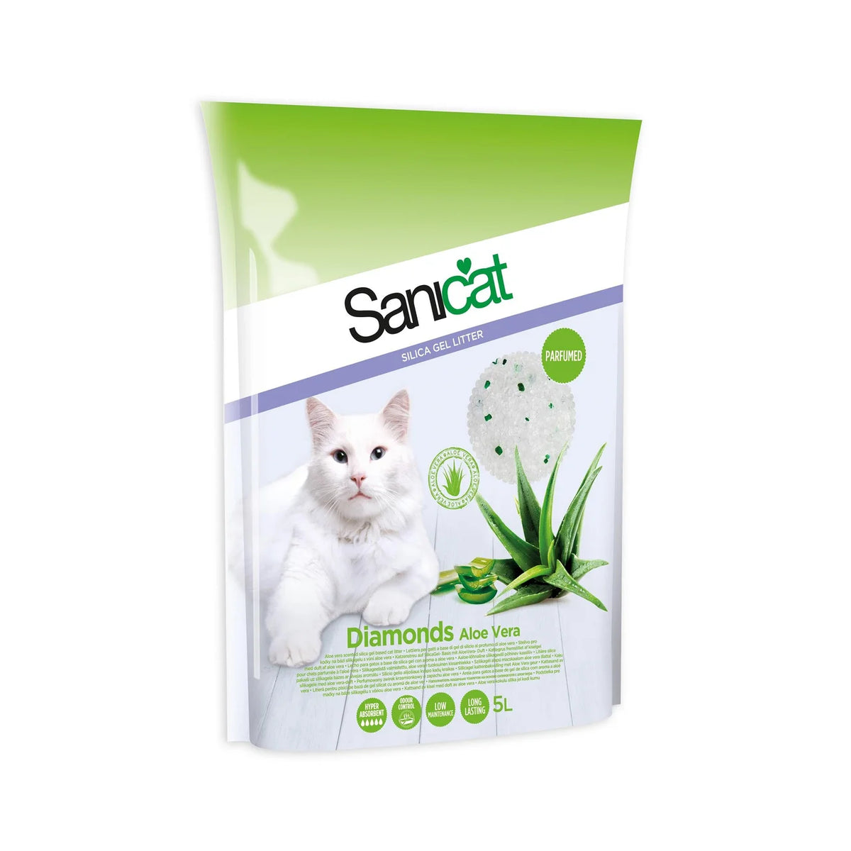 Sanicat Diamonds Aloe Vera Cat Litter 5L