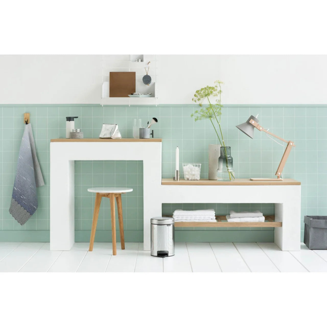 Brabantia Pedal Bin, Brilliant Steel 3L