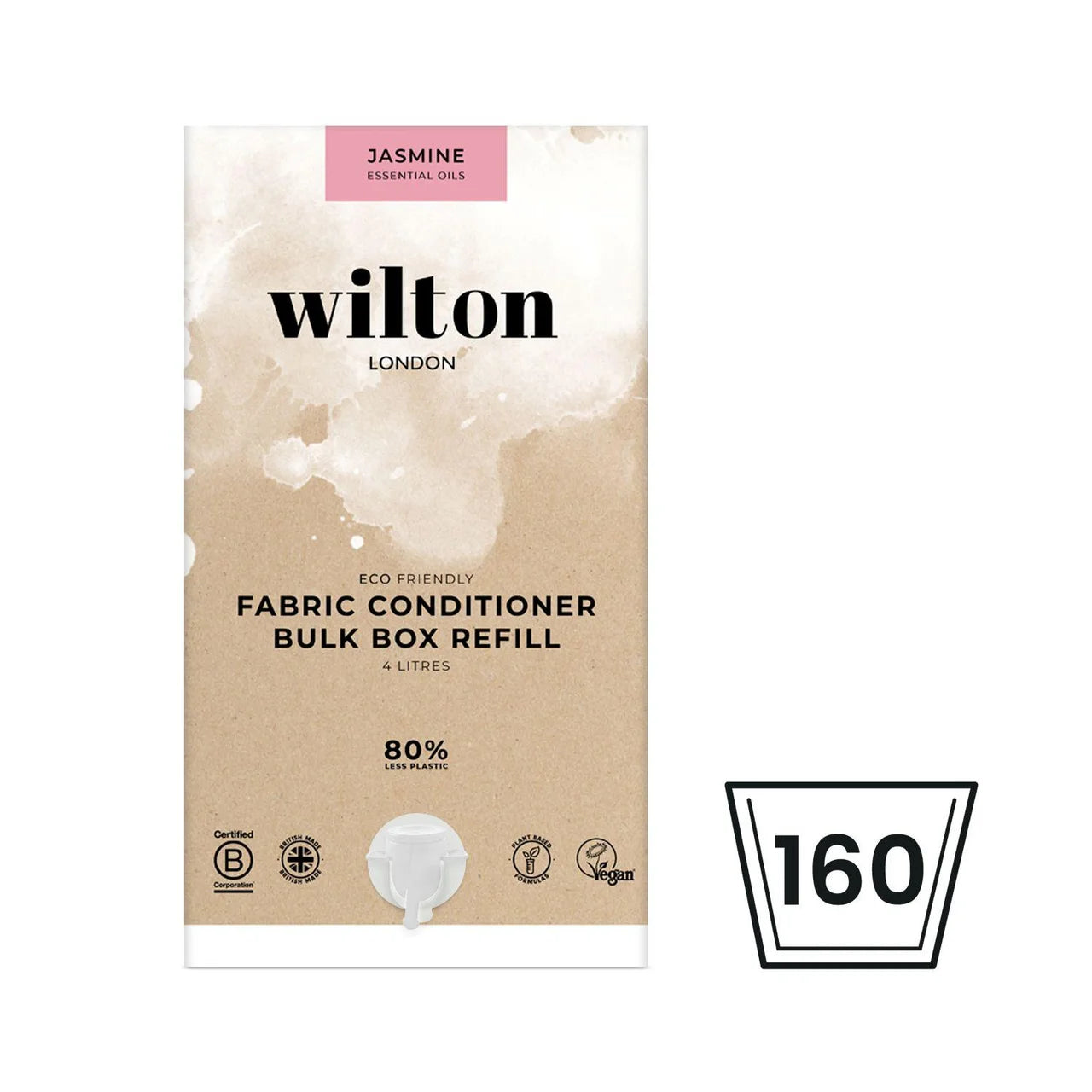 Wilton London BulkBox Fabric Conditioner Jasmine 4L