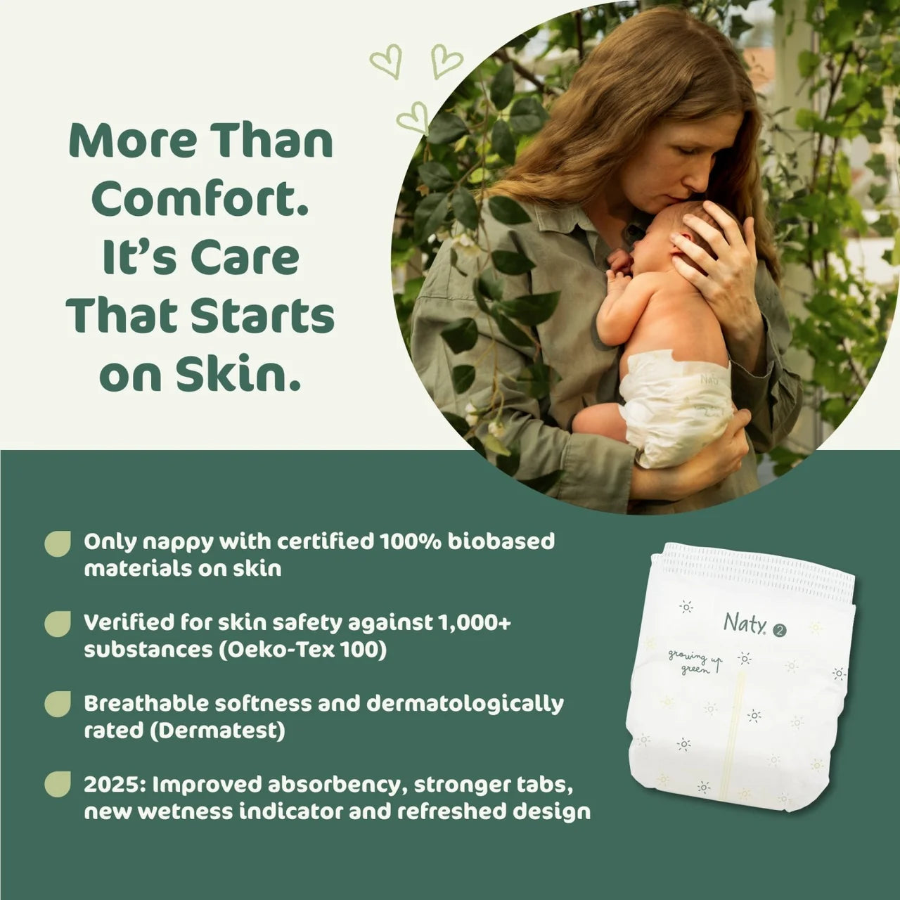 Naty BioEmbrace Nappies Size 3 (4-9kg) 30 per pack