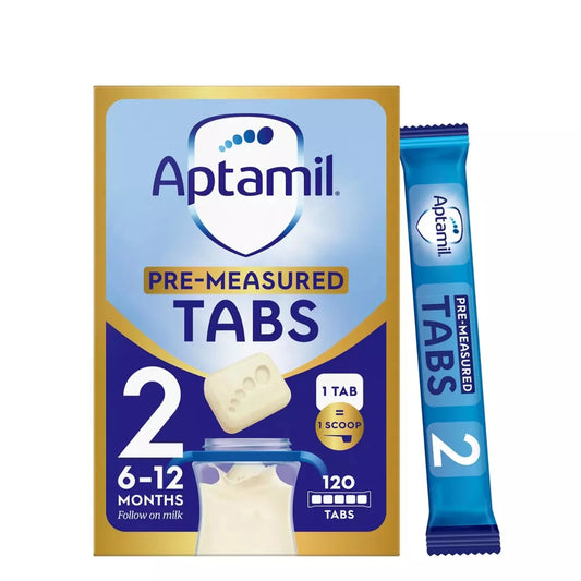 Aptamil 2 Follow On Baby Milk Formula Tabs 6-12 Months , 120 per pack