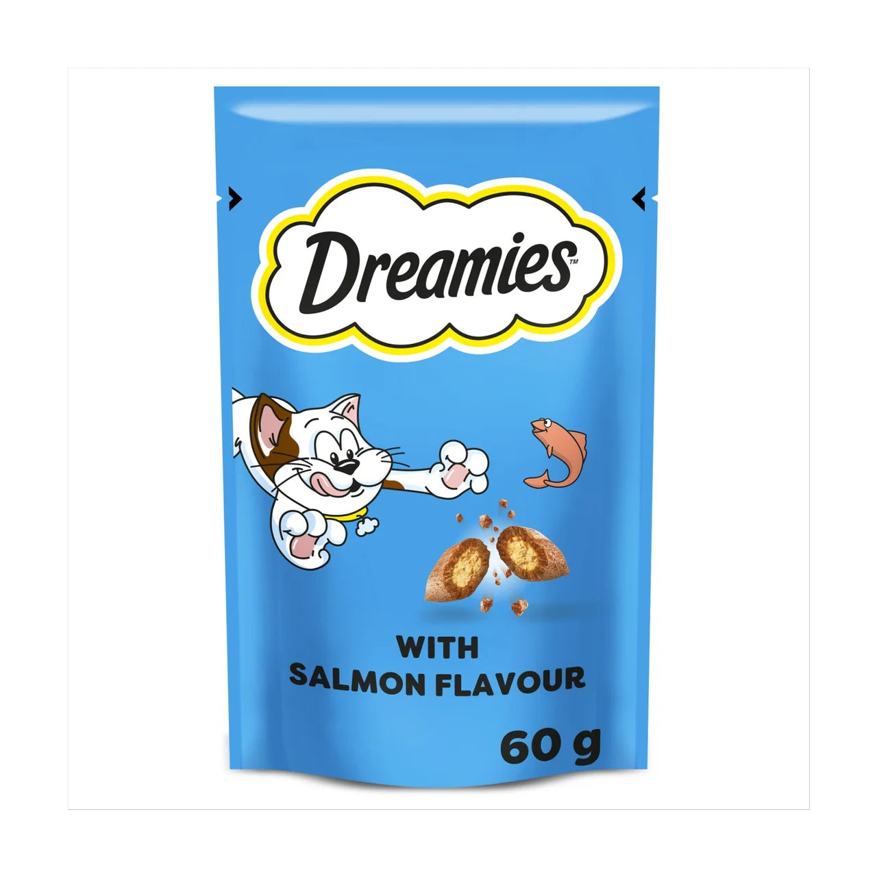 Dreamies Cat Treat Biscuits with Salmon 60g