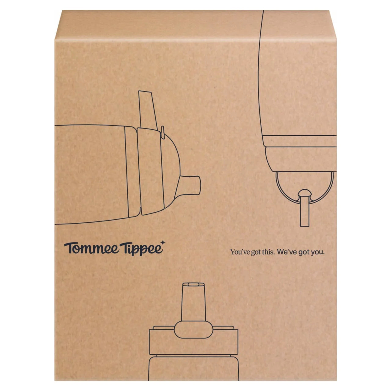 Tommee Tippee Insulated Active Spout Cip Blue/Yellow 2 per pack