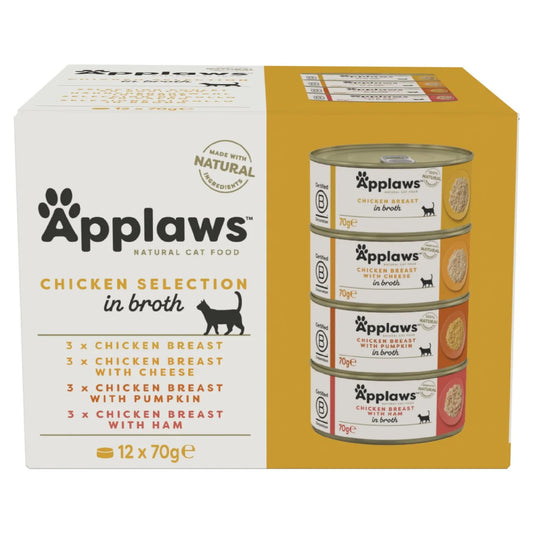 Applaws Cat Tin Multipack Chicken Collection 12 x 70g