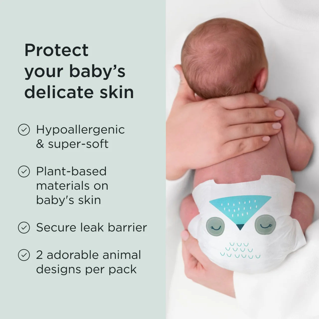 Kit & Kin Hypoallergenic Nappies Size 1 (2-5kg) 38 per pack