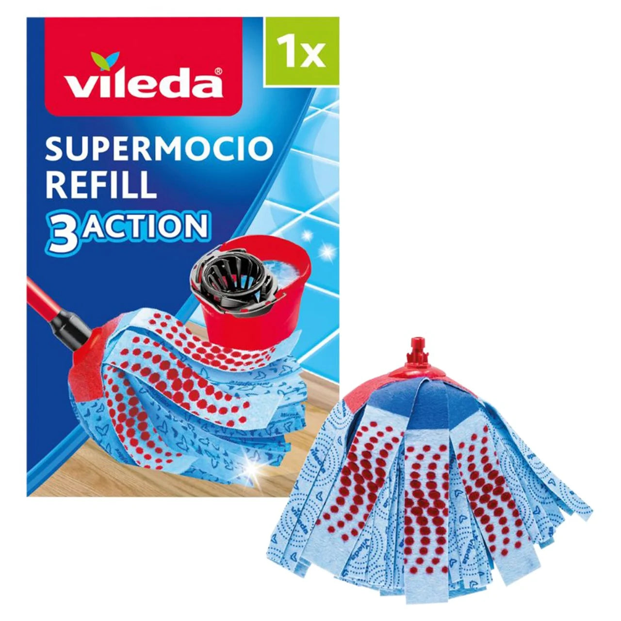 Vileda SuperMocio XL 3 Action Mop Refill