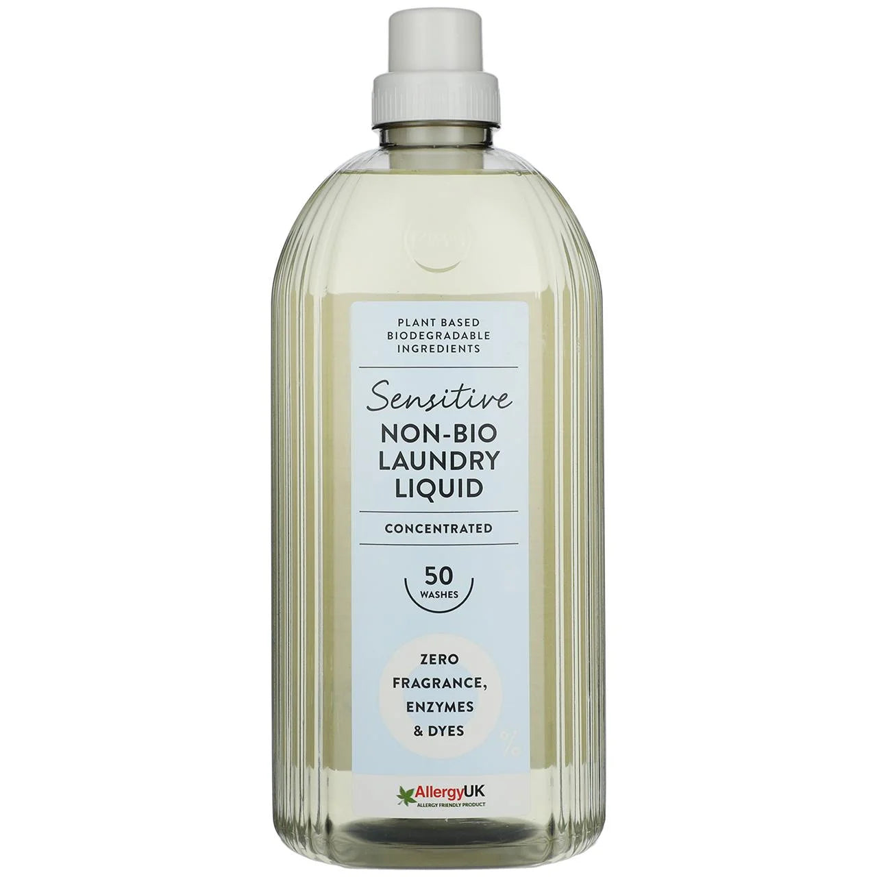 M&S Sensitive Non-Bio Laundry Liquid Zero Fragrance 50 Wash 1.5L