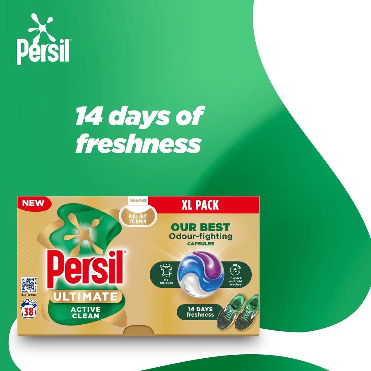 Persil Ultimate Washing Capsules Active Clean 38 washes