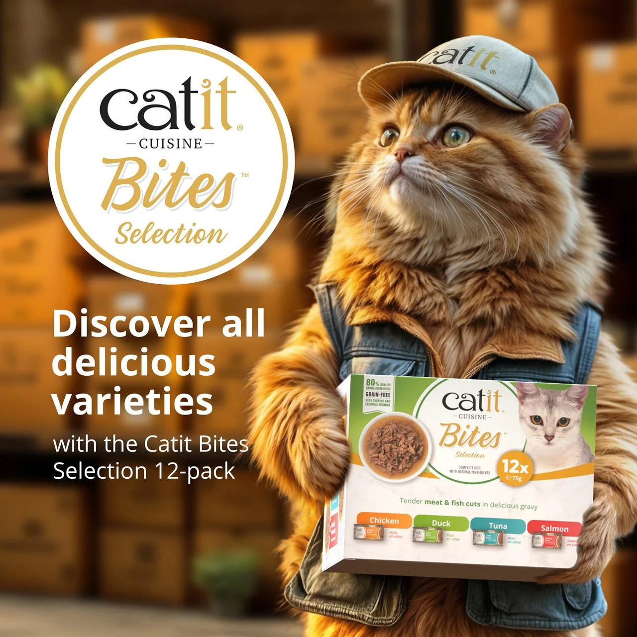 Catit Bites Variety Pack 12 x 75g