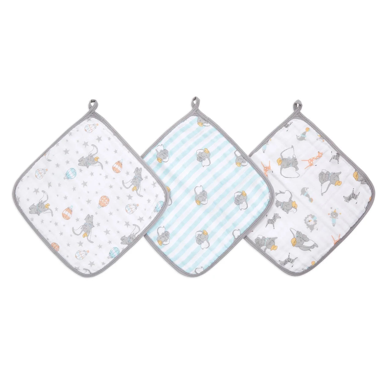 Aden + Anais Washcloths, Dumbo 3 per pack