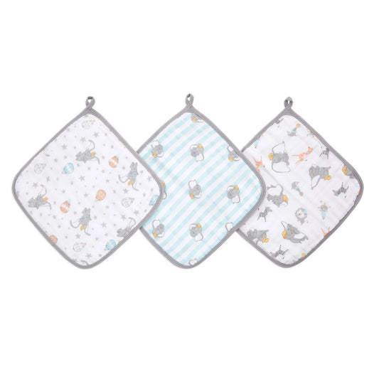 Aden + Anais Washcloths, Dumbo 3 per pack