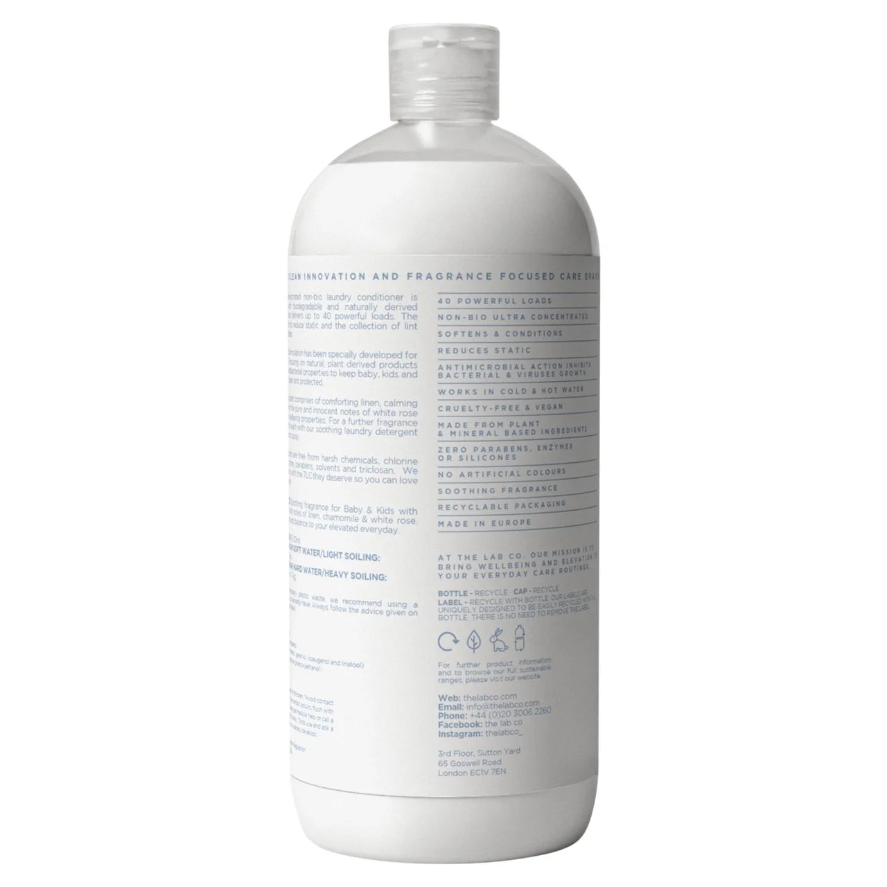 The Lab Co. Baby & Kids Soothing Non-Bio Fabric Conditioner 1L