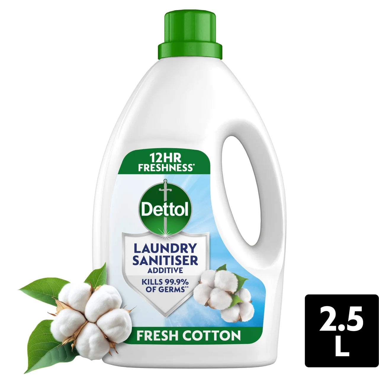 Dettol Antibacterial Laundry Cleanser Fresh Cotton 2.5L