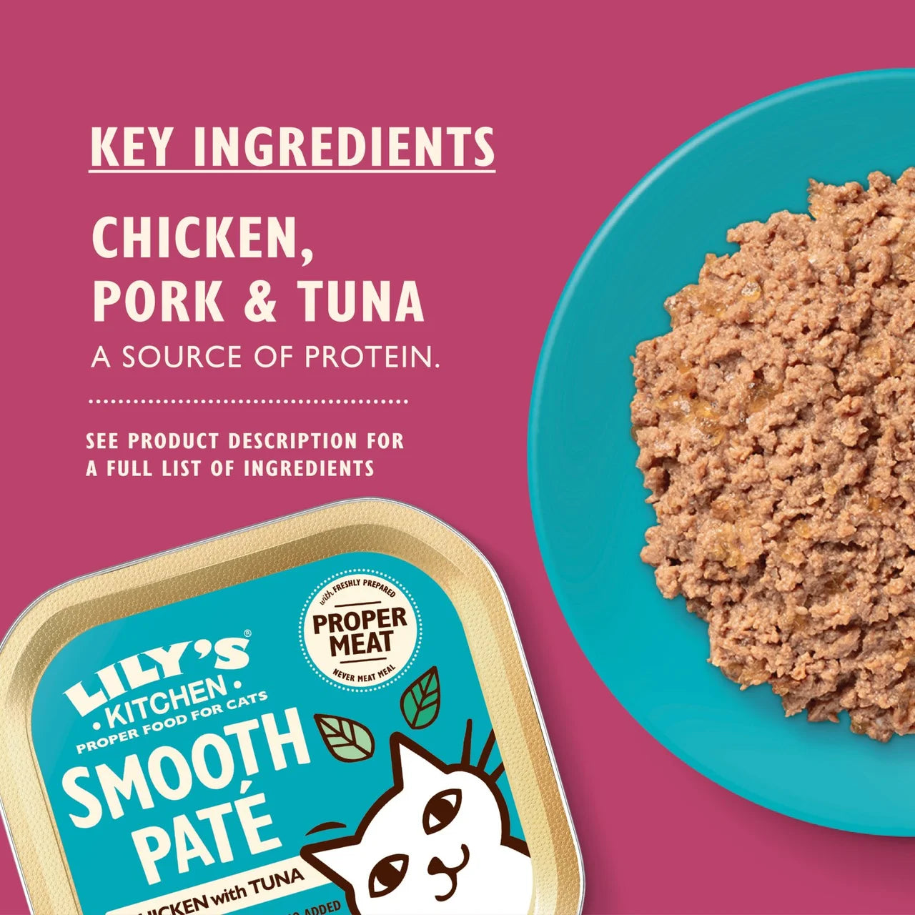 Lily's Kitchen Cat Smooth Chicken & Tuna Pate 85g