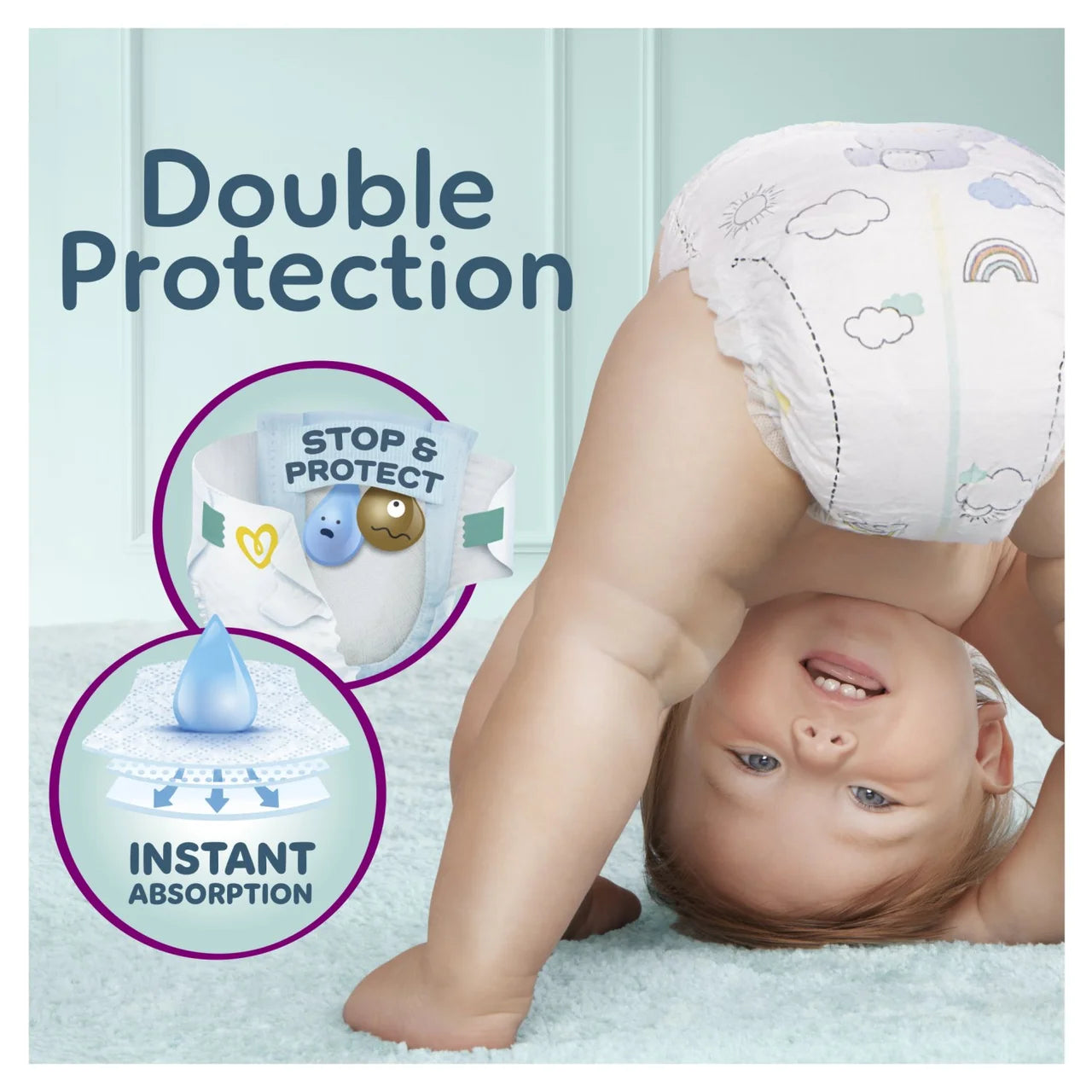 Pampers Premium Protection Nappies, Size 5 (11-16kg) Jumbo+ 54 per  Pack